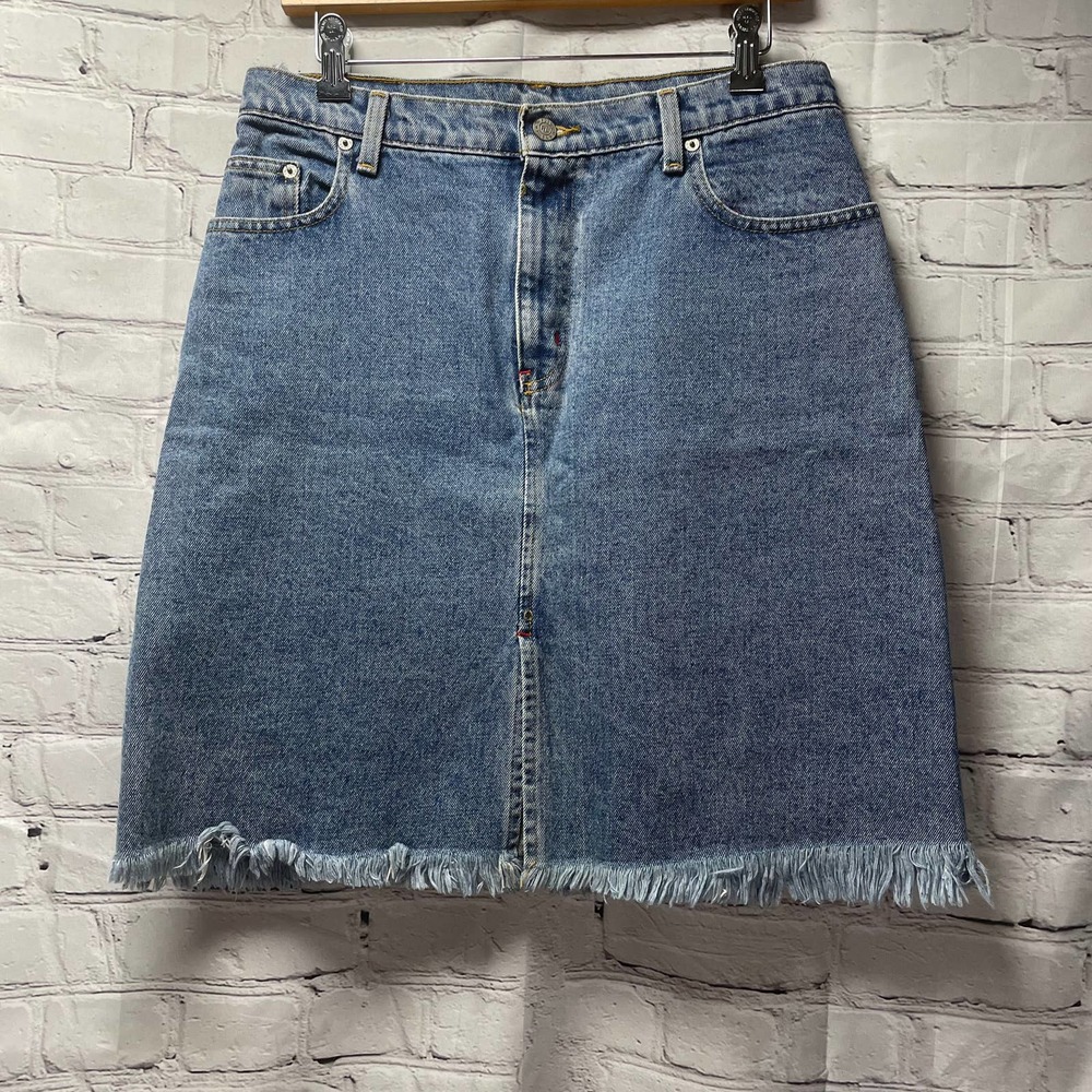 Vintage Polo Ralph Lauren denim knee skirt size 12